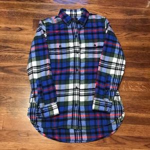 Madewell Flannel Exboyfriend Shirt Larchmont Plaid